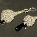 Asymmetric earrings " Rain drops " - Earrings - needlework