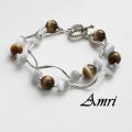 Brown eyes - Bracelets - beadwork