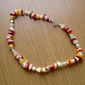 Pearl spotted - Necklace - beadwork