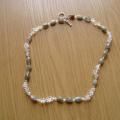 Labradorite with rock crystal - Necklace - beadwork