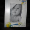 frame for Baby - Decoupage - making