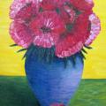 Flowers 2 - Oil painting - drawing