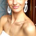 white - Earrings - beadwork