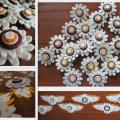 " & quot meadow of daisies; - Brooches - felting