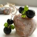 Green luxury - Earrings - beadwork