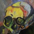 skull - Acrylic painting - drawing