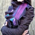 Black batikinis - Scarves & shawls - felting