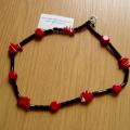 Pearl and coral - Necklace - beadwork