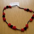 pearl and agate - Necklace - beadwork