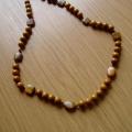 Jasper 10 mm and pictorial jasper - Necklace - beadwork