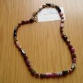 Tourmaline and pearls - Necklace - beadwork