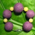 Purple - Bracelets - felting