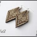 Earrings " Obscured " - Earrings - beadwork