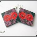 Earrings " Flowers " - Earrings - beadwork