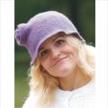 Lilac hat - Hats - felting