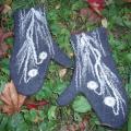 Frost flowers - Gloves & mittens - felting