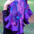 Violet - Wraps & cloaks - felting