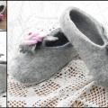 Flower - Shoes & slippers - felting