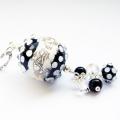 Pendants " White and Black " - Neck pendants - beadwork