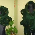 Dark green - Scarves & shawls - felting