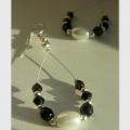 Black magic. - Earrings - beadwork