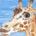 Giraffe - Acrylic painting - drawing
