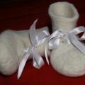 Baptism shoes - Shoes & slippers - felting