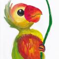 Parrot - Acrylic painting - drawing