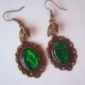 VINTAGE Abolone - Earrings - beadwork