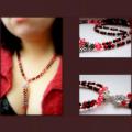 with pendants. - Necklace - beadwork