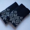 Dark blue - Wristlets - knitwork