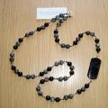 Onyx, labradorite crystals - Necklace - beadwork