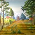The Way Home - Oil painting - drawing