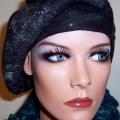 Velta beret " black " - Hats - felting