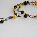Beads " panned " - Necklaces - felting