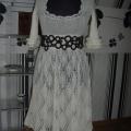 white dress and belt air bubbles - Dresses - knitwork