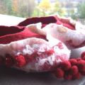 Rowan berries in the snow ... - Shoes & slippers - felting