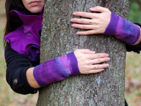 purple - Gloves & mittens