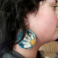 Daisies earrings - Earrings - felting