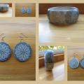 Set " gray daisy " - Decoupage - making