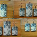 Set " Small blue butterfly " - Decoupage - making