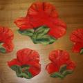 Napkins Poppy - Tablecloths & napkins - felting