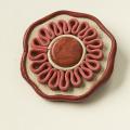 Brooch " flower " - Leather articles - making