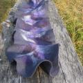 Gray margiukas - Scarves & shawls - felting