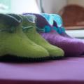 Autumn children - Shoes & slippers - felting