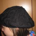 Black beret - Hats - knitwork