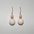 copper earrings - Earrings - beadwork