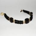 Bracelet with smoky quartz - Bracelets - beadwork