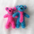 Brooch " couple " - Brooches - felting