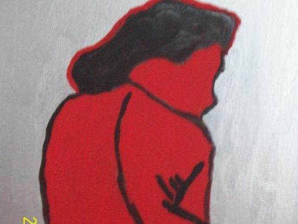 red - Acrylic painting